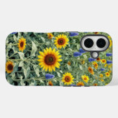 Summer Field of Sunflowers and Wildflowers Case-Mate iPhone Hülle (Rückseite (Horizontal))