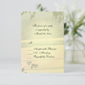 Summer Fields Wedding RSVP Karte (Stehend Vorderseite)