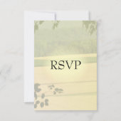 Summer Fields Wedding RSVP Karte (Rückseite)