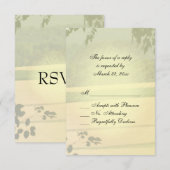Summer Fields Wedding RSVP Karte (Vorne/Hinten)