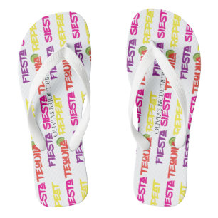 Summer Fiesta Siesta Tequila Repeat Bride Stamm Badesandalen