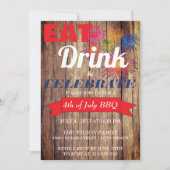 Summer Fireworks GRILLEN Einladung (Vorderseite)