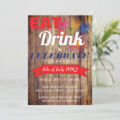 Summer Fireworks GRILLEN Einladung (Stehend Vorderseite)