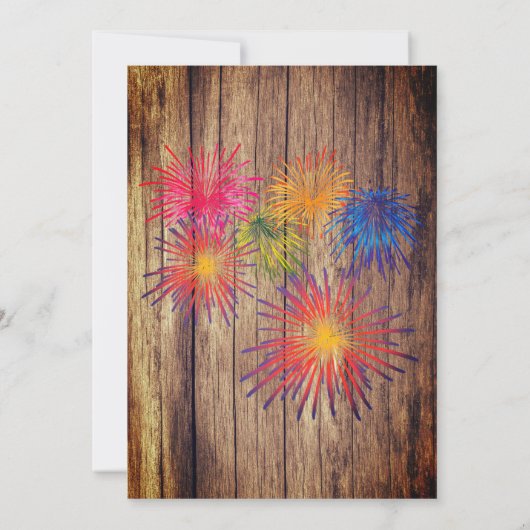 Summer Fireworks GRILLEN Einladung (Rückseite)
