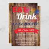 Summer Fireworks GRILLEN Einladung (Vorne/Hinten)