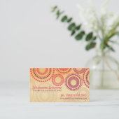 Summer Fireworks Mode Retail Business Cards Visitenkarte (Stehend Vorderseite)