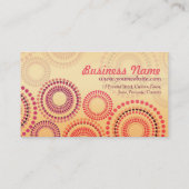 Summer Fireworks Mode Retail Business Cards Visitenkarte (Rückseite)