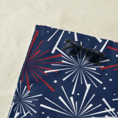 Summer Fireworks Muster Monogram Strandtuch (Beispiel)