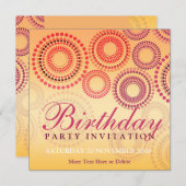 Summer Fireworks Party Geburtstagseinladung Einladung (Vorne/Hinten)