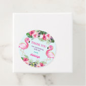 Summer Flamingo Birthday Party Danke Geschenkanhänger (Beispiel)