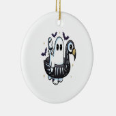 Summer Flamingo Floatie Keramik Ornament (Rechts)