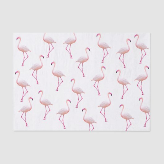 Summer Flamingo Pattern Seidenpapier (Vorderseite)