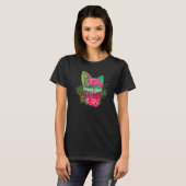 Summer Flamingo Pontoon Queen 1 T-Shirt (Vorne ganz)
