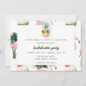 Summer Flamingo Pool Party Junggeselinnen-Abschied Einladung (Vorderseite)