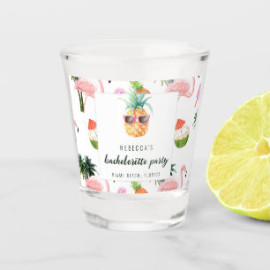 Summer Flamingo Pool Party Junggeselinnen-Abschied Schnapsglas