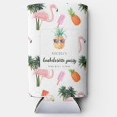 Summer Flamingo Pool Party Junggeselinnen-Abschied Selters Dosenkühler (Vorderseite)