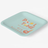 summer flamingo popsicle kids birthday pool party pappteller (Gewinkelt)