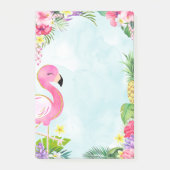 Summer Flamingo Post it Note Pad Post-it Klebezettel (Vorderseite)