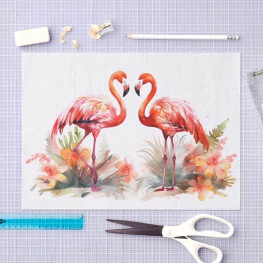 Summer Flamingo Seidenpapier (Handwerk)