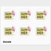 Summer Flamingo Sticker (Blatt)
