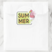 Summer Flamingo Sticker (Tasche)