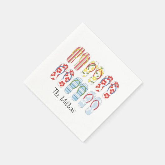 Summer Flip Flops Napkins Serviette (Ecke)