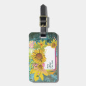 Summer Floral 1 Gepäckstück Gepäckanhänger (Vorderseite vertikal)