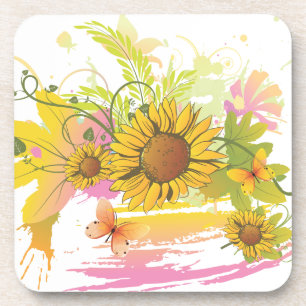 Summer Floral 1A Untersetzer