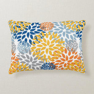 Summer Floral Abstrakt Bright Colors Muster Dekokissen