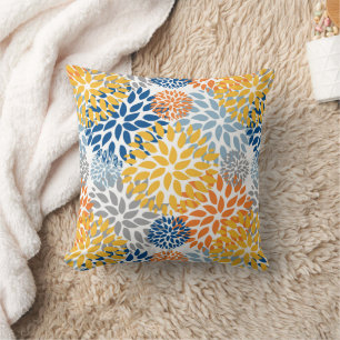 Summer Floral Abstrakt Bright Colors Muster Kissen