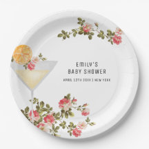 Summer Floral Brunch Bubbly Champagner Baby Dusche