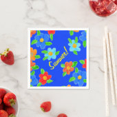 Summer Floral Cocktail Napkin Serviette (Beispiel)