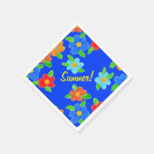 Summer Floral Cocktail Napkin Serviette (Ecke)