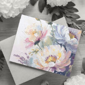 Summer Floral Foto Feier der Lebenskarte Einladung