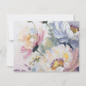 Summer Floral Foto im Gedächtnis Danke Karte (Rückseite)