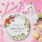 Summer Floral Garden Brautparty Pappteller (Party)