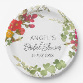 Summer Floral Garden Brautparty Pappteller (Vorderseite)