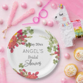 Summer Floral Garden Brautparty Pappteller (Party)