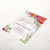 Summer Floral Garden Wildblumen Brautparty Folieneinladung (Gedreht)