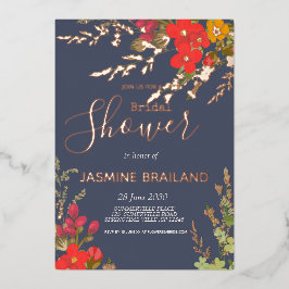 Summer Floral Garden Wildblumen Brautparty Folieneinladung