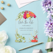 Summer Floral Garden Wildblumen Hochzeit Acryleinladungen (Insitu (Hochzeit))