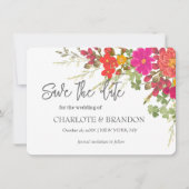 Summer Floral Garden Wildblumen Hochzeit Save The Date (Vorderseite)