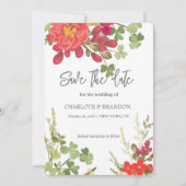 Summer Floral Garden Wildblumen Hochzeit Save The Date (Vorderseite)