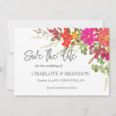 Summer Floral Garden Wildblumen Hochzeit Save The Date (Vorderseite)