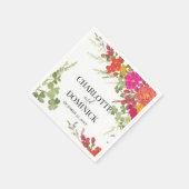 Summer Floral Garden Wildblumen Hochzeit Serviette (Ecke)