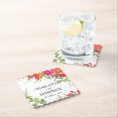 Summer Floral Garden Wildblumen Hochzeit Untersetzer (Vor Ort)