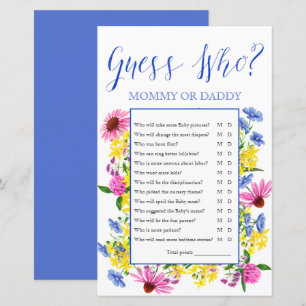 Summer Floral Guess Who Baby Shooting Game