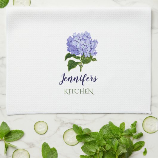 Summer Floral Hydrangea Küchentücher (Gefaltet)