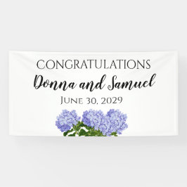 Summer Floral Hydrangea Wedding Banner