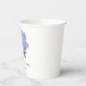 Summer Floral Hydrangea Wedding Paper Cups Pappbecher (Links)
